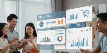 Modern digital dashboard illustrating customer retention strategies for DTC brands in 2025