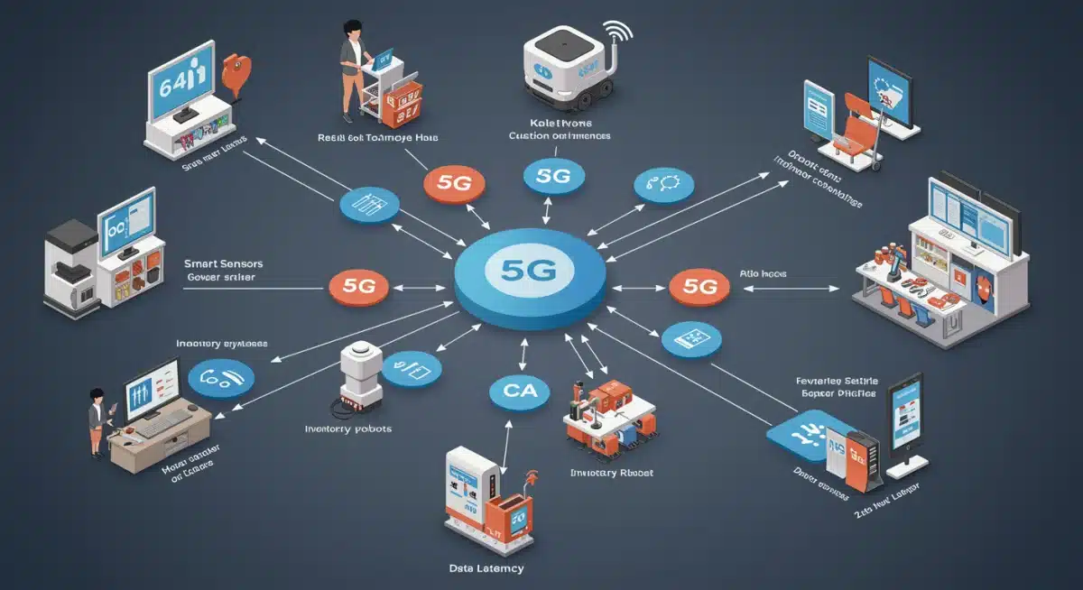 Diagram of 5G powered retail technology ecosystem