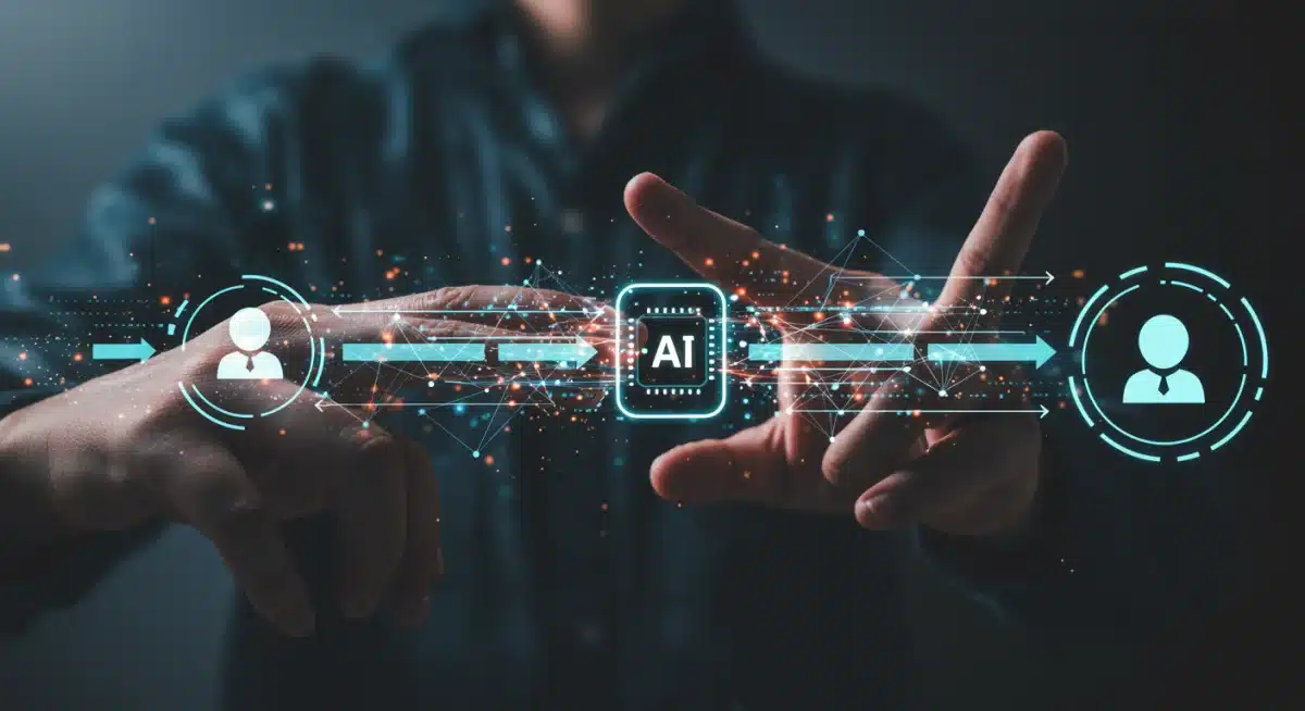 Data flow and AI processing for rapid customer query resolution in DTC.