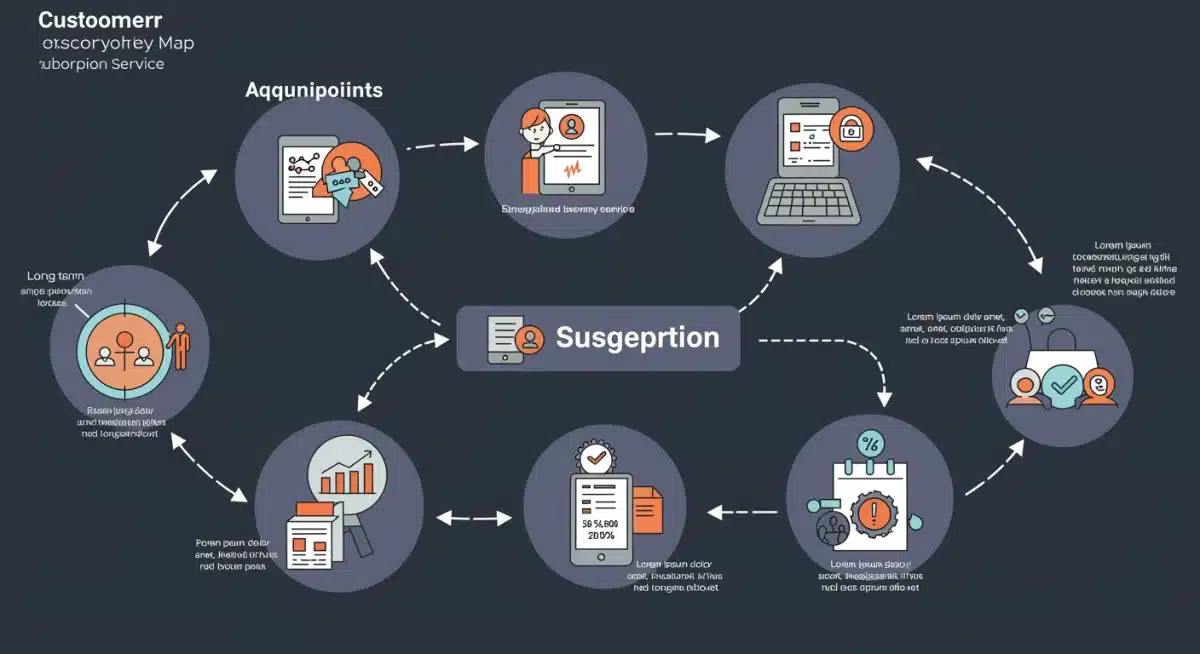 Customer journey map for subscription retention