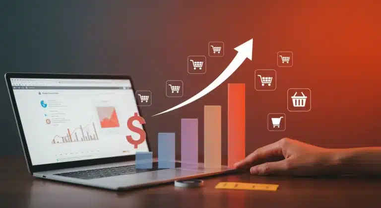 Graphic illustrating a $20 average order value increase for DTC brands by 2025, showcasing growth through upselling.