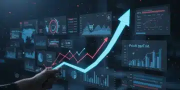 E-commerce dashboard illustrating strategic pricing and profit margin growth
