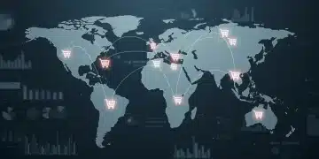 Global cross-border e-commerce connecting to the US market