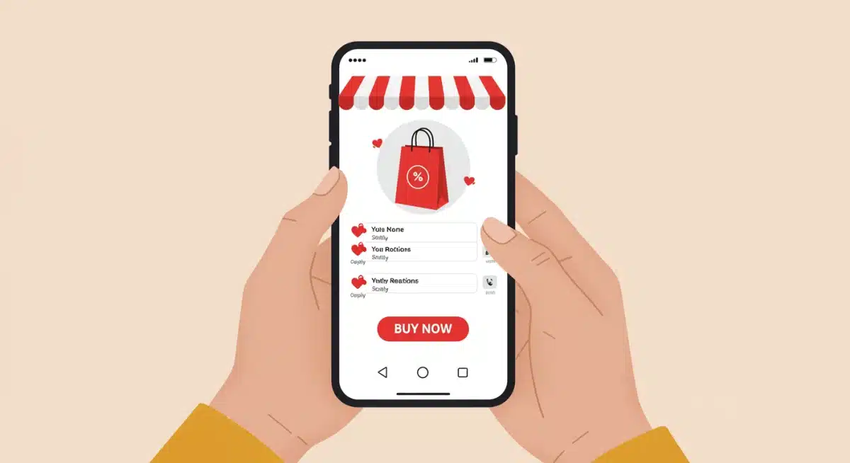 Live shopping event on social media with influencer