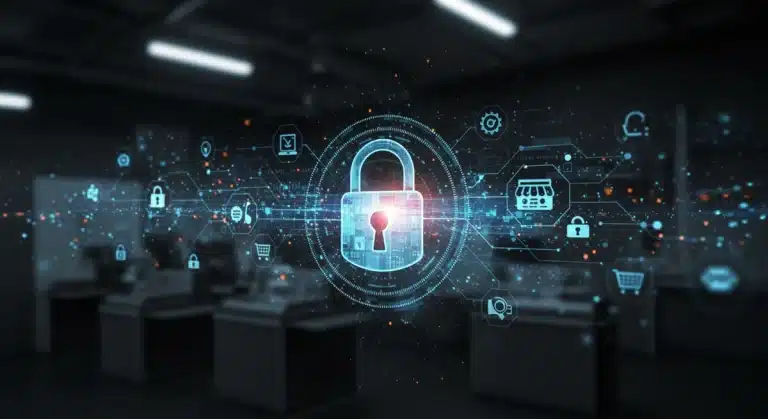 Digital padlock protecting retail customer data
