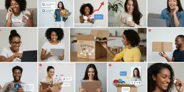 Diverse customers interacting with products, representing user generated content in e-commerce