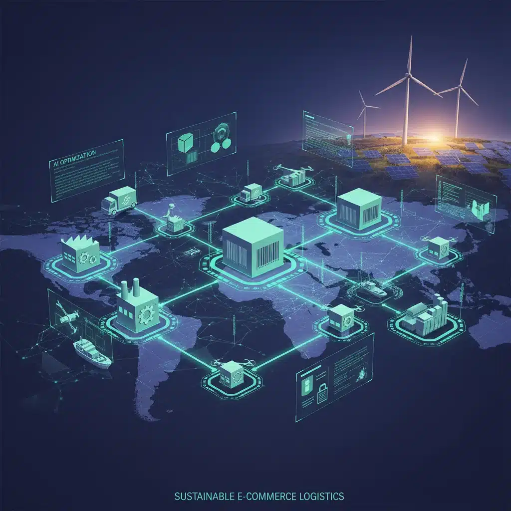 AI-driven sustainable supply chain logistics with green energy