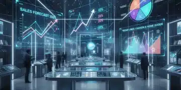 Holographic retail data projections forecasting consumer trends