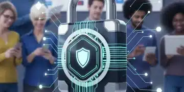 Digital padlock symbolizing DTC data privacy and security
