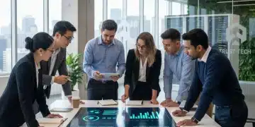 Business team strategizing data privacy compliance and customer retention