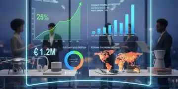 Data-driven pricing dashboard showing profit growth for online retailers